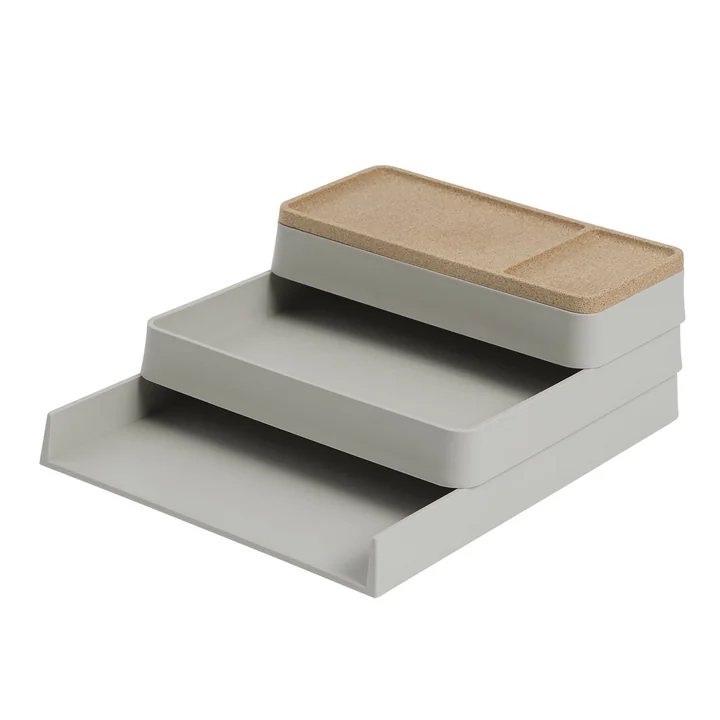 Muuto - Arrange Desktop Organizer, grå/kork