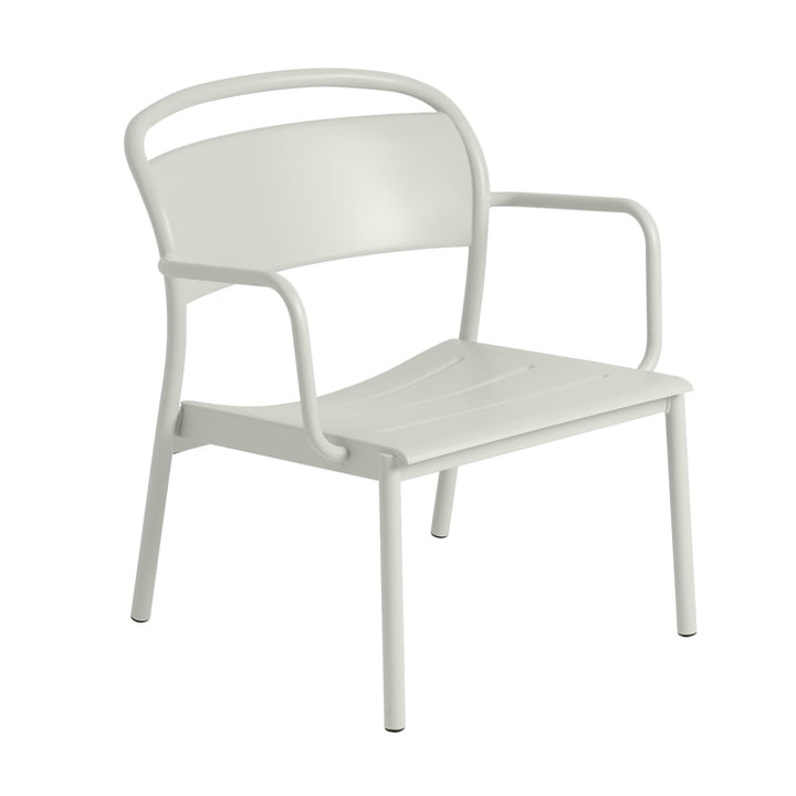 Linear Steel Lounge Armchair, grå RAL 7044 fra Muuto