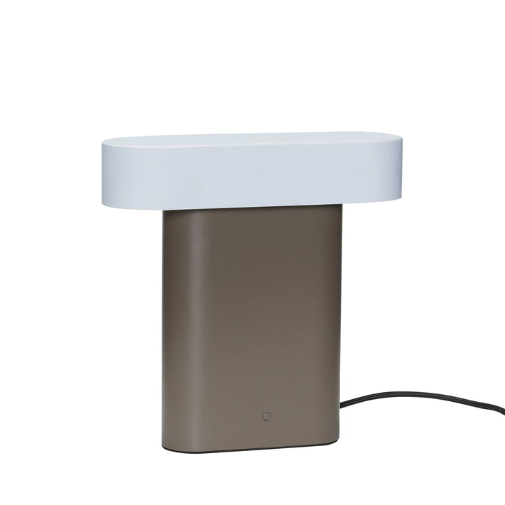 Sleek bordlampe, brun/lysegrå fra Hübsch Interior