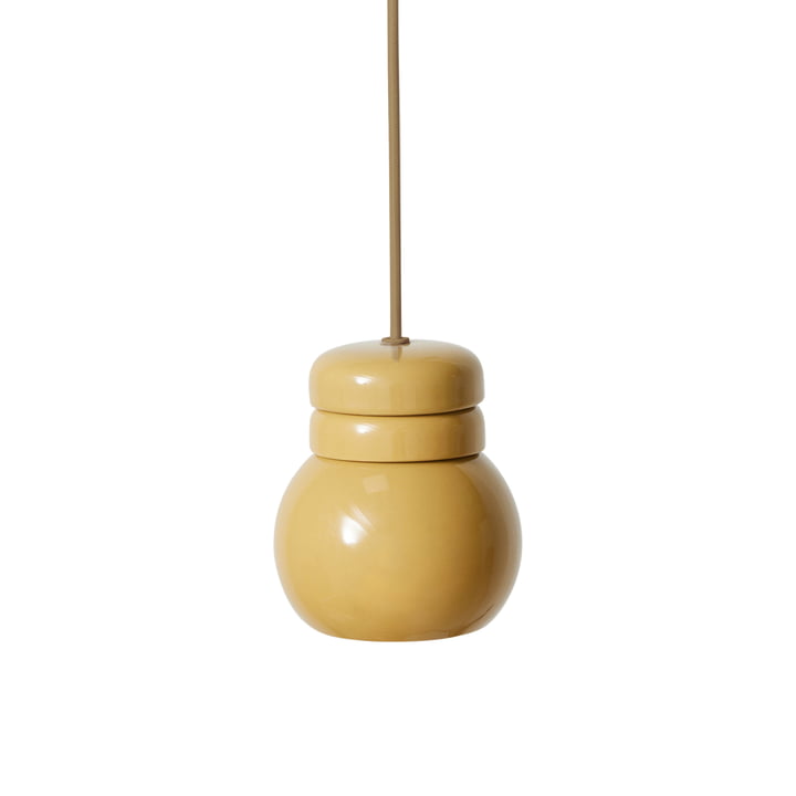 HKliving - Ceramic Bulb pendel, sennep