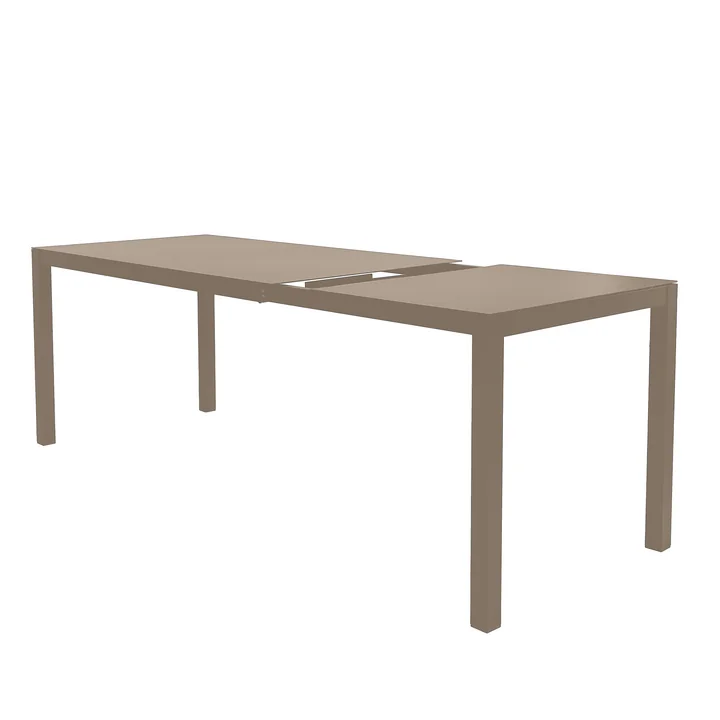 Fiam - Aria udtræksbord, 140 / 200 x 80 cm, taupe