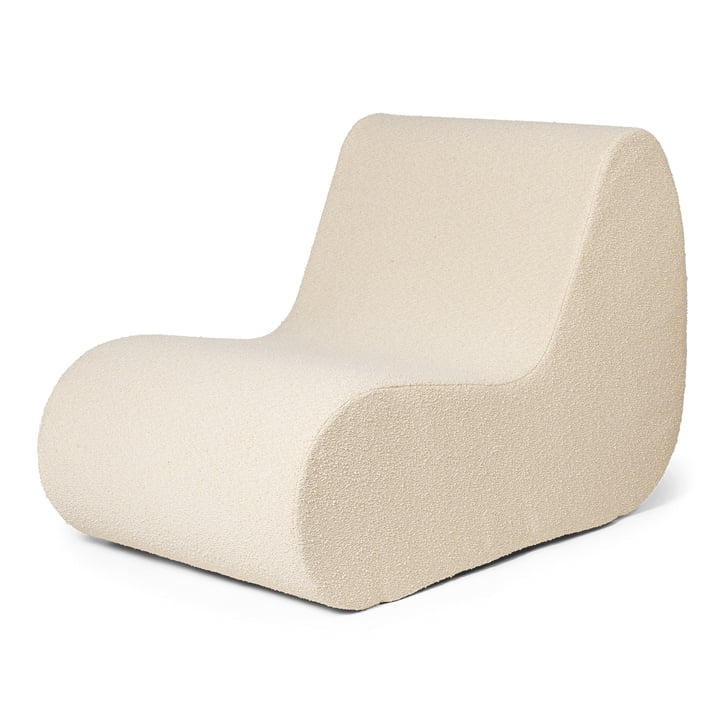 Rouli Center Modul lænestol, råhvid (Pure Bouclé) fra Ferm Living