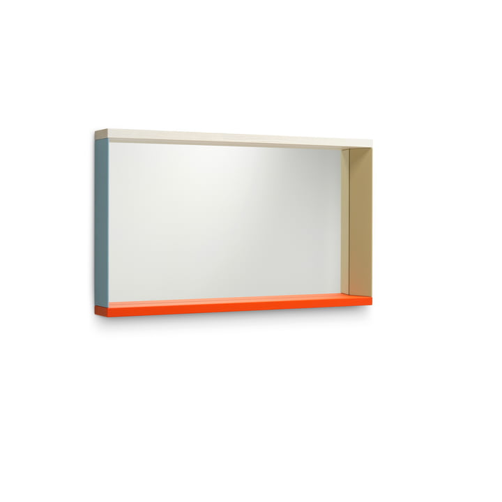 Colour Frame spejl, medium, blå/orange fra Vitra