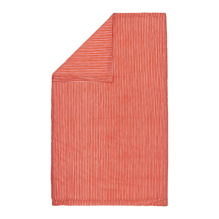 Piccolo tæppebetræk, 135 / 140 x 200 cm, varm orange / pink fra Marimekko