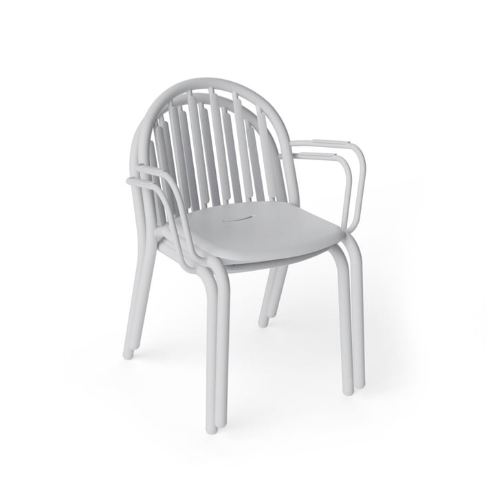 Freds udendørs lænestol, lysegrå (sæt med 2) (Exclusive Edition) fra Fatboy