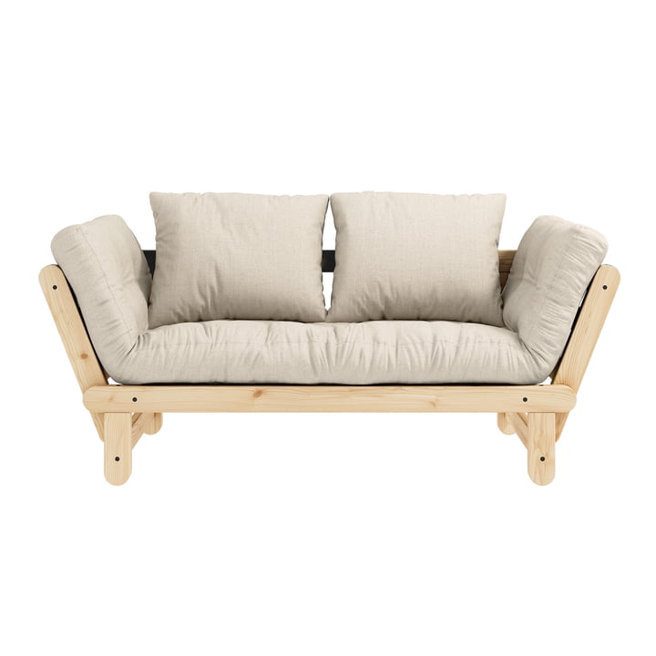 Beat-sovesofa, naturfyr/linned af Karup Design