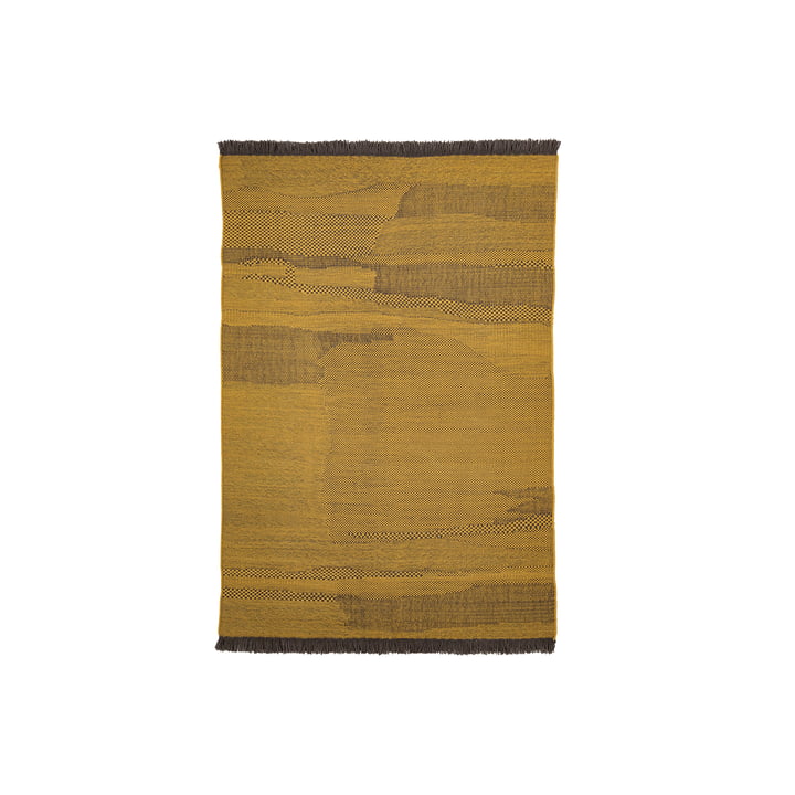 Wabisabi uldtæppe, 170 x 240 cm, sennep fra nanimarquina