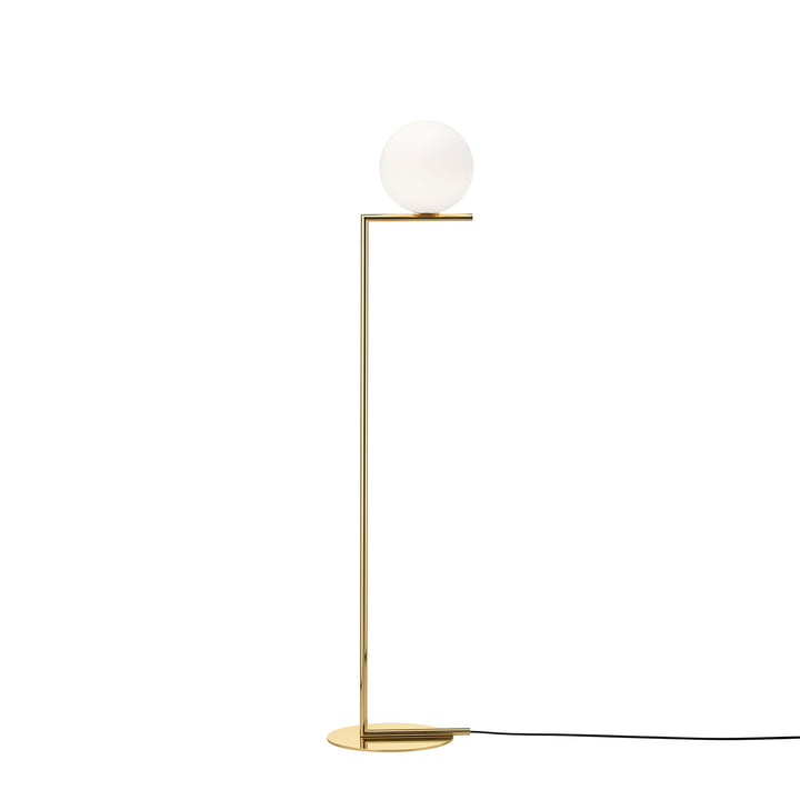 Flos - IC F1 gulvlampe, 24 karat guld (10th Anniversary Edition)