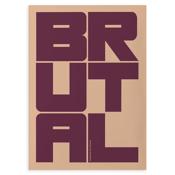 Brutal plakat af Paper Collective