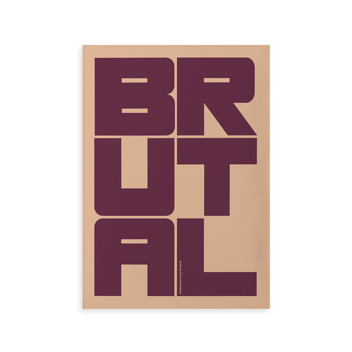 Brutal plakat af Paper Collective