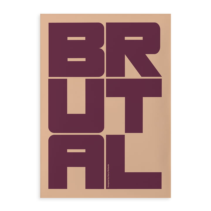 Brutal plakat af Paper Collective