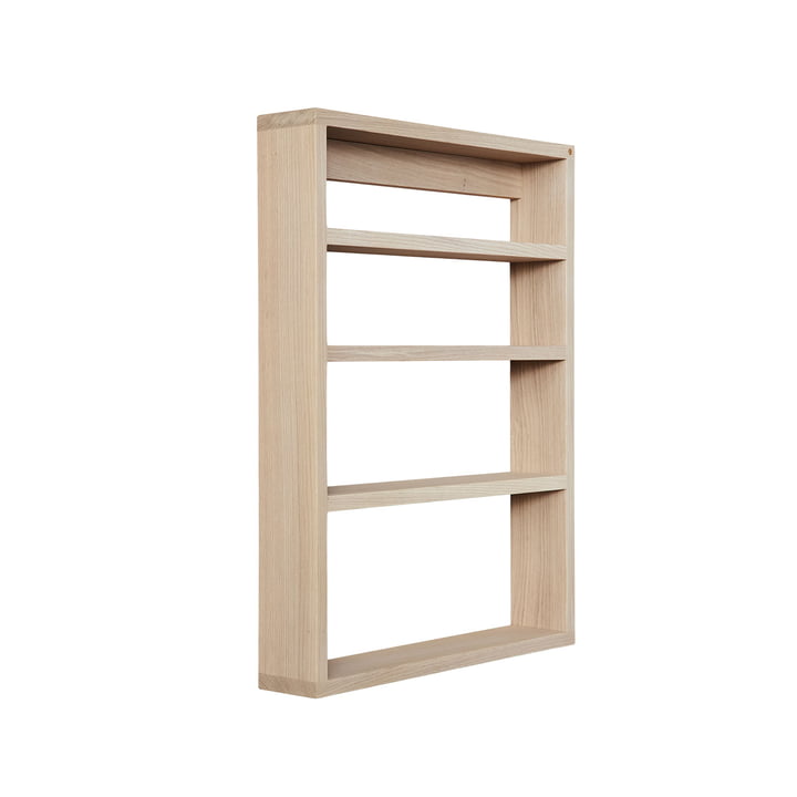 A-Podium hylde, 70 x 10 x 52 cm, hvid matlakeret eg fra Andersen Furniture