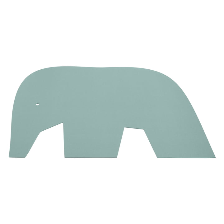 Børnetæppeelefant, 92 x 120 cm, 5mm, Aqua 50 fra Hey-Sign