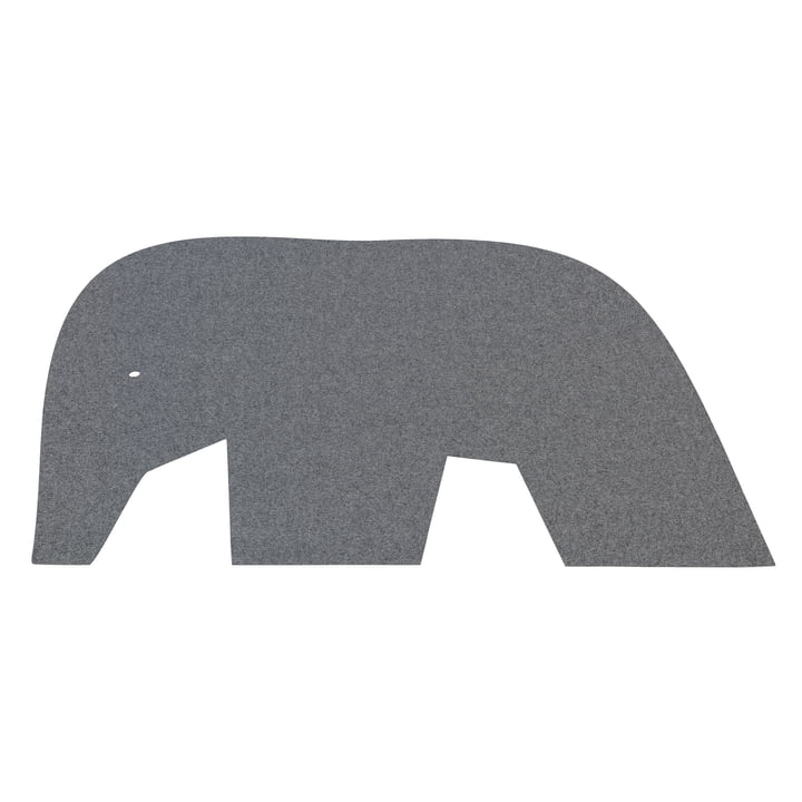 Børnetæppeelefant, 92 x 120 cm, 5mm, antracit 01 fra Hey-Sign