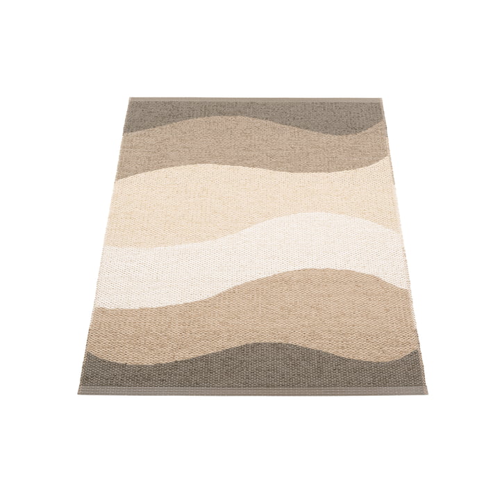 Urvi tæppe, 100 x 70 cm, jord af Pappelina