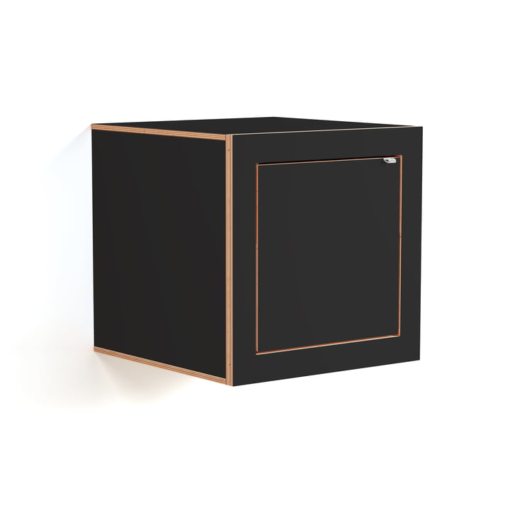 Ambivalenz - Fläpps Box sengebord 40 x 40 cm, sort