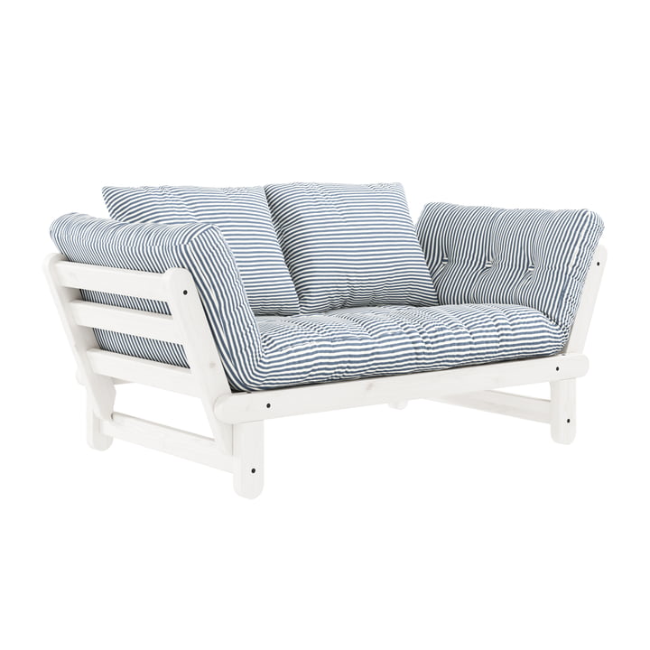 Karup Design - Beat sovesofa, malet hvid/strandblå
