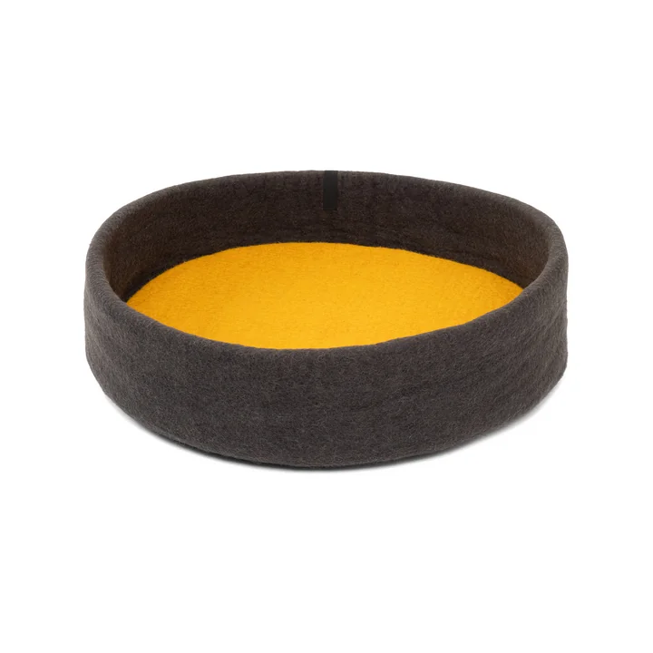 Kuno hundekurv, Ø 60 cm, indlæg okkergul fra myfelt