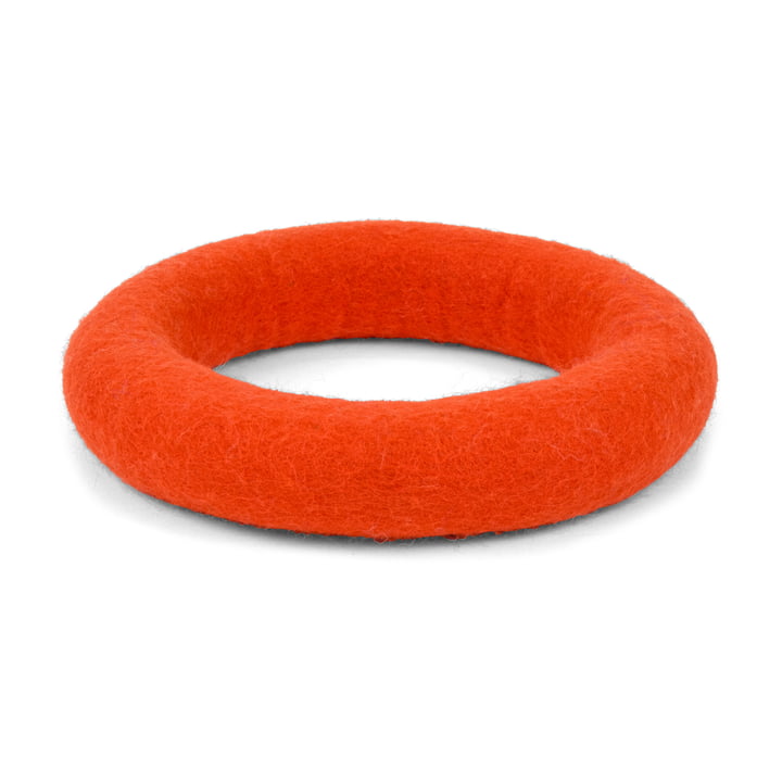 Mats hundelegetøj, ring, rød-orange fra myfelt