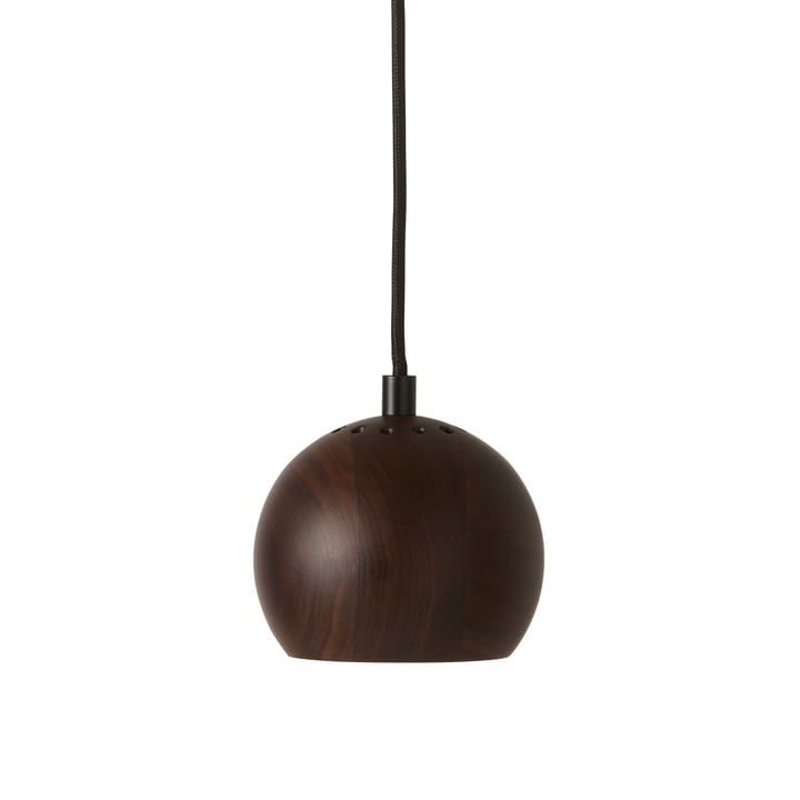 Ball, Ø 12 cm, natur valnød fra Frandsen