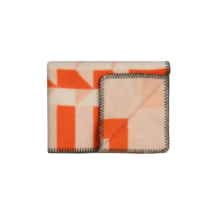 Røros Tweed - Kvam babytæppe, 67 x 100 cm, orange