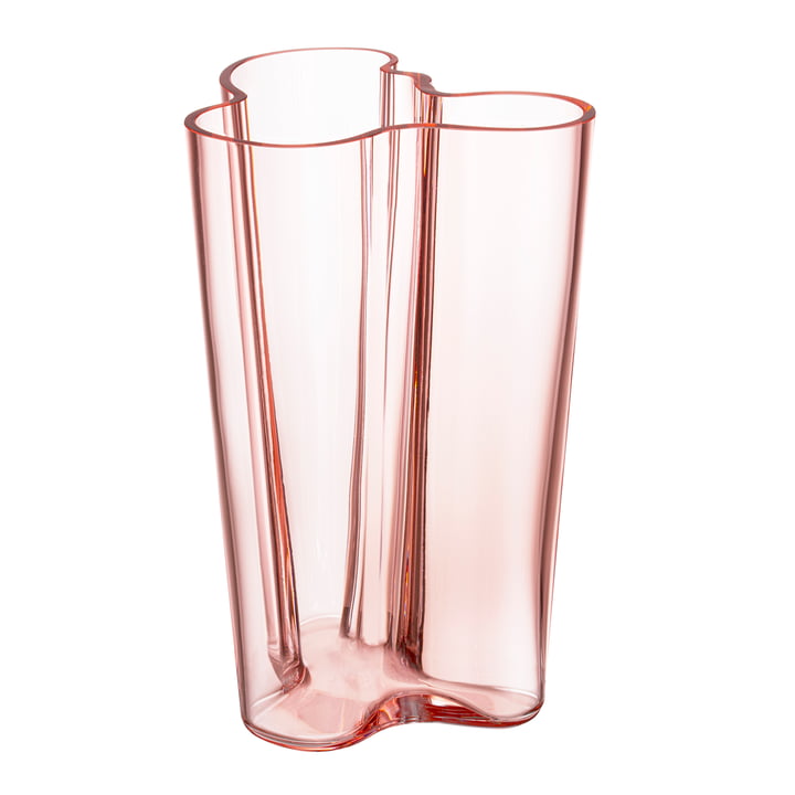 Iittala - Aalto Vase Savoy, H 2 5. 1 cm, lakserød