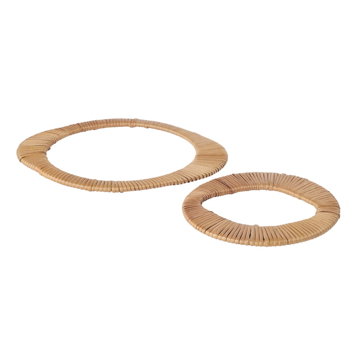 Tini coaster, 21 x 17 cm, rattan/jern fra Broste Copenhagen