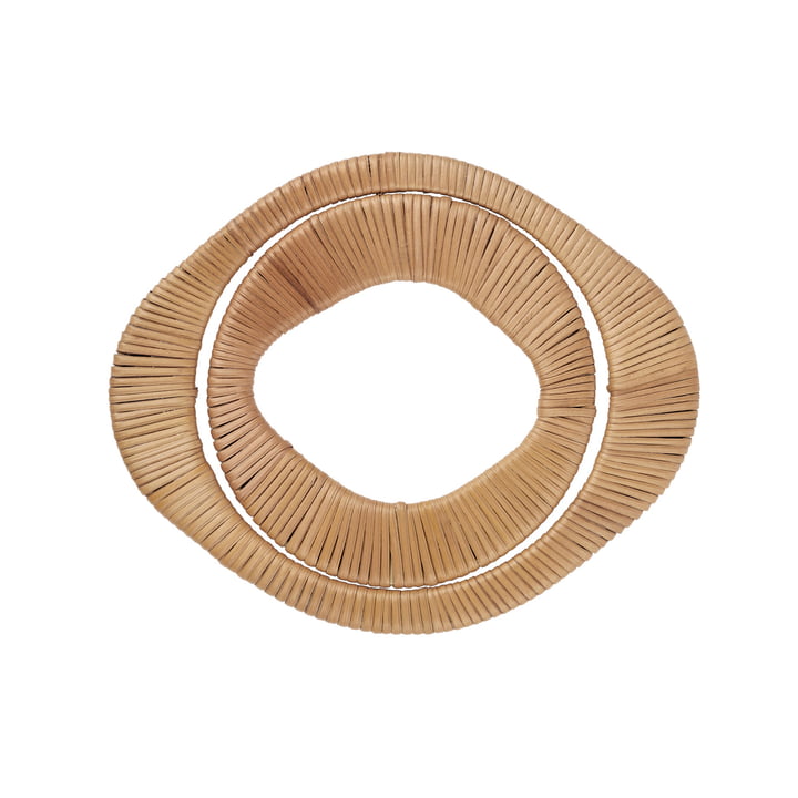 Tini coaster, 21 x 17 cm, rattan/jern fra Broste Copenhagen