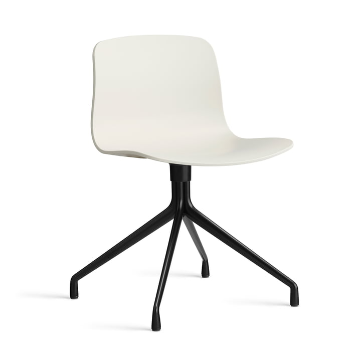 Hay - About A Chair AAC 10, aluminium sort / melange creme 2. 0