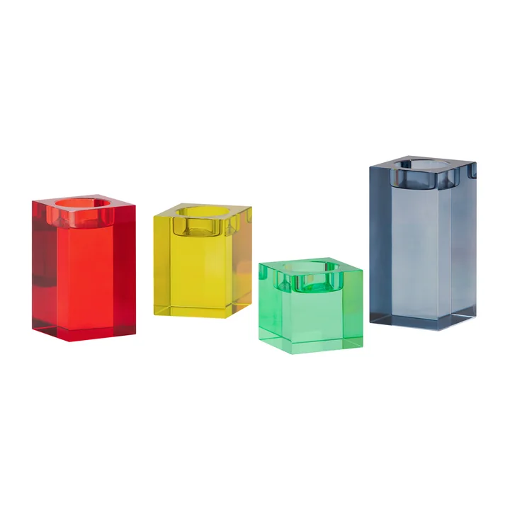 Glasblok lysestage fra Remember