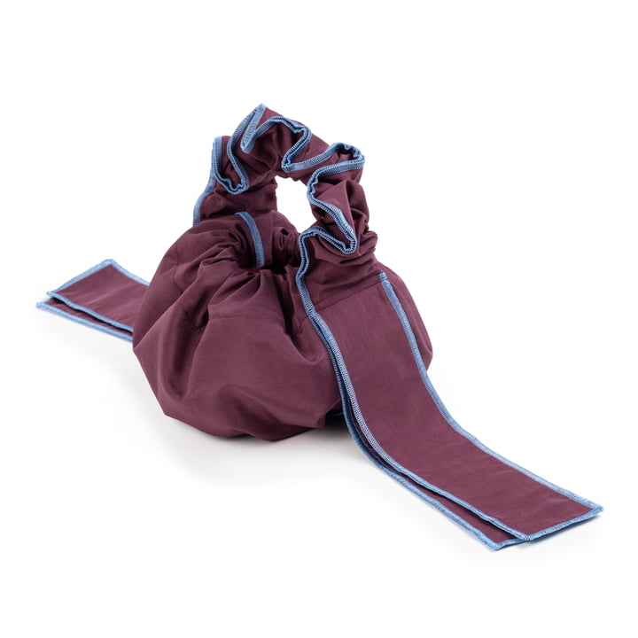 Scrunchie Bag, aubergine af Juslin Maunula