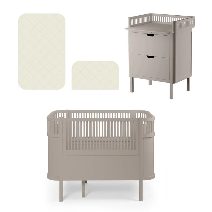 Sebra - babyværelsessæt, jetty beige