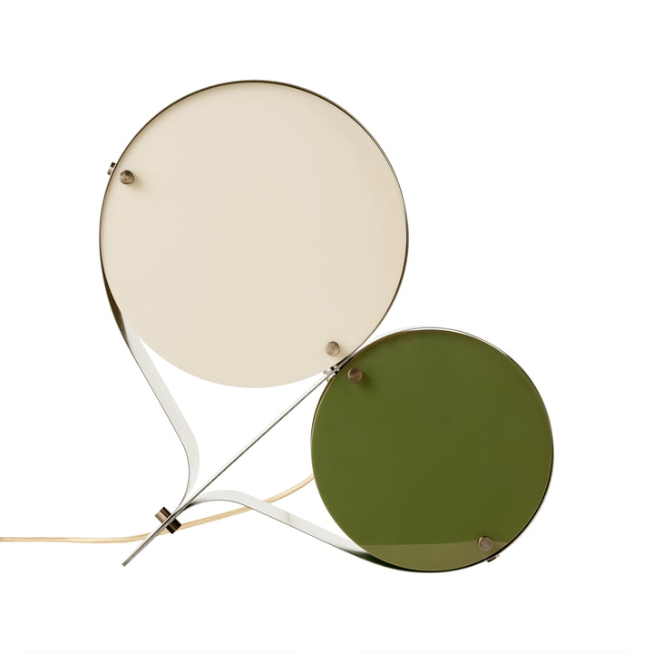 Gubi - Coppia bordlampe, elfenben / oliven