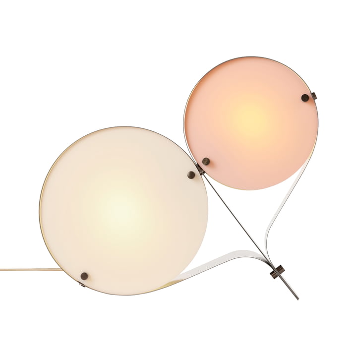 Gubi - Coppia bordlampe, elfenben / blush