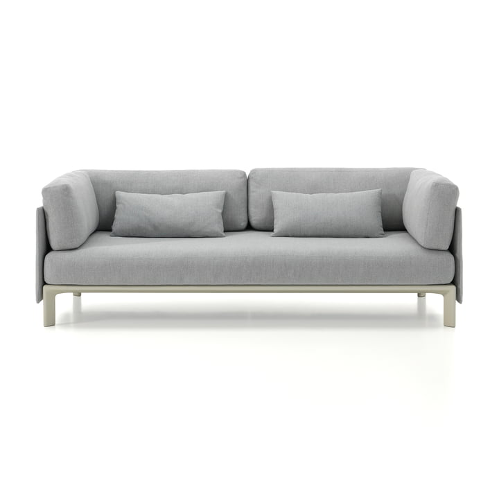 Vitra - Anagram fleksibel modulsofa, 190 x 95 cm, inkl. 2 hynder 65 x 30 cm, kridt-/småstensmelange (Dumet 06)