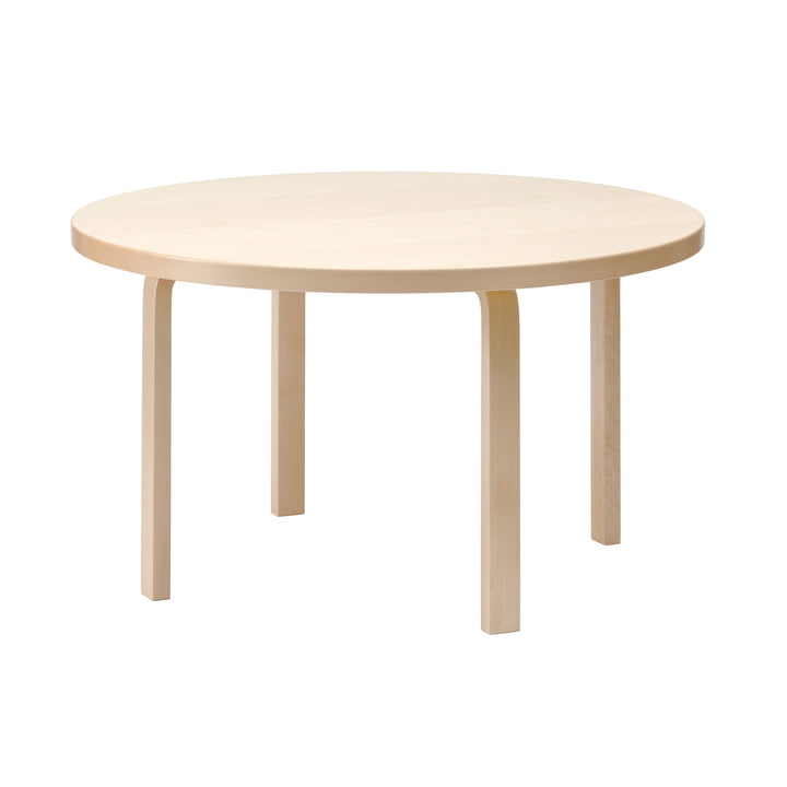 Artek - Aalto spisebord, Ø 125 cm, birk natur