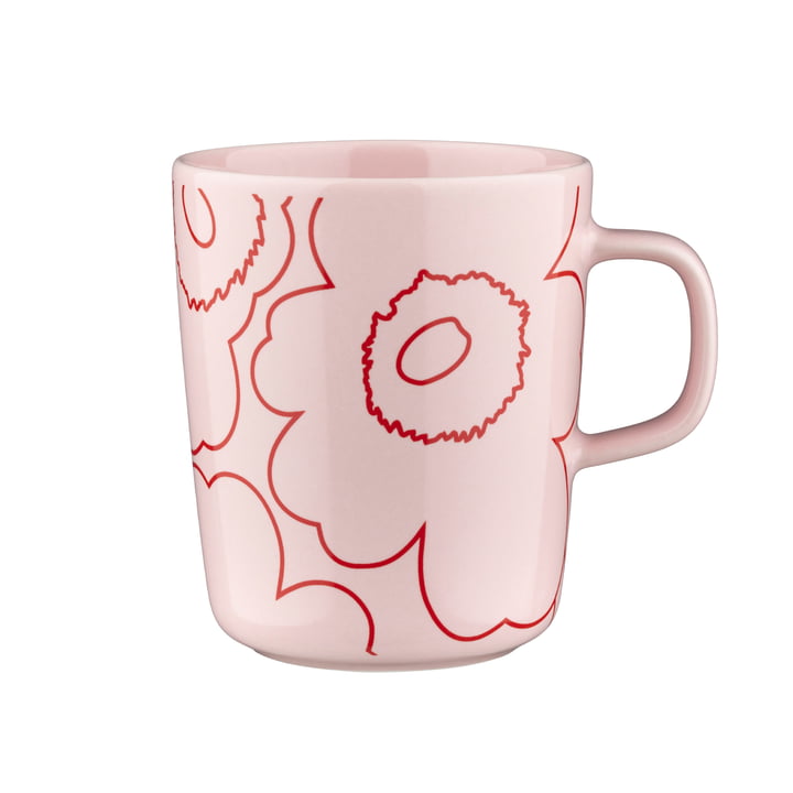 Marimekko - Oiva Piirto Unikko krus med hank, 250 ml, pink