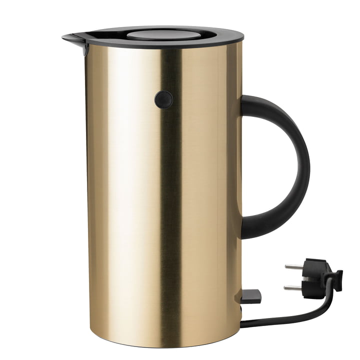 Stelton - EM 77 elkedel 1. L, børstet messing