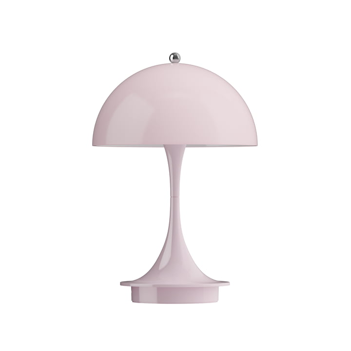 Louis Poulsen - Panthella 160 Bærbar V3 batteri LED bordlampe, opal bleg rosa