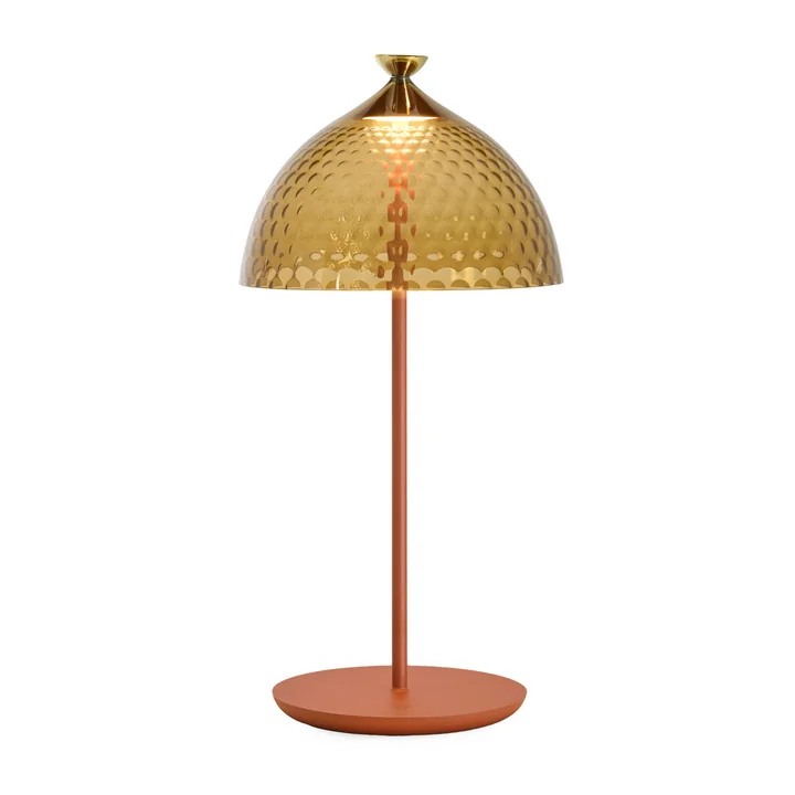 Kartell - Pumo LED bordlampe, rav/murstensrød