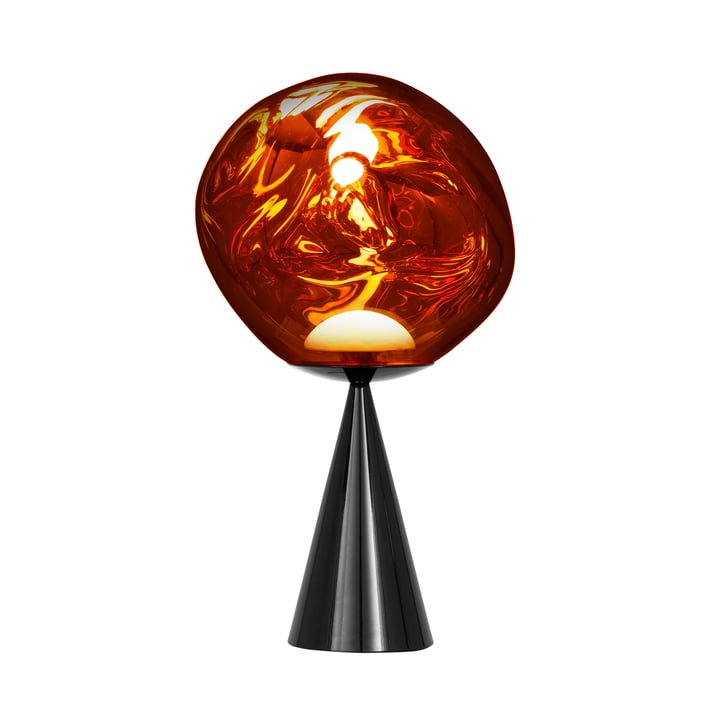 Tom Dixon - Melt Cone Fat LED bordlampe, kobber/sort