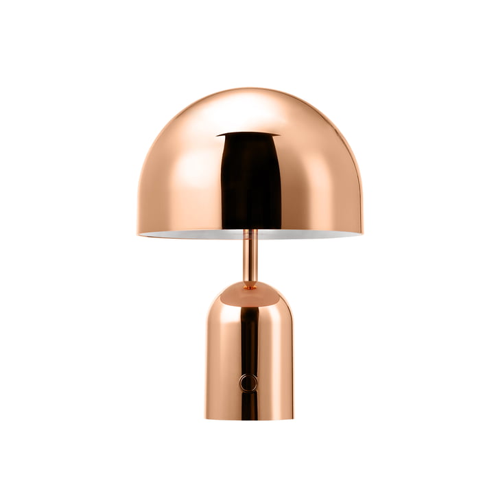 Tom Dixon - Bell LED bordlampe med batteri, kobber