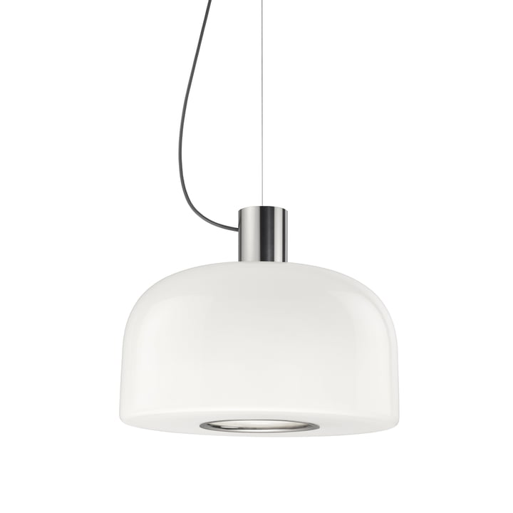 Flos - Bellhop Glass pendel, lys aluminium