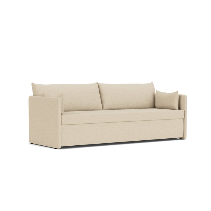 Audo - Offset sovesofa, 3-personers, sand (Yarn Collective Logan)