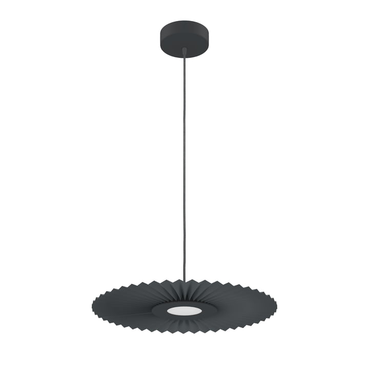 Hartô - Carmen LED pendel S, Ø 50 cm, skifergrå (RAL 7016)