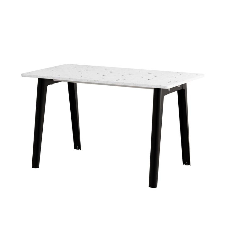 TipToe - NEW MODERN Venezia skrivebord, 75 x 130 cm, grafitsort