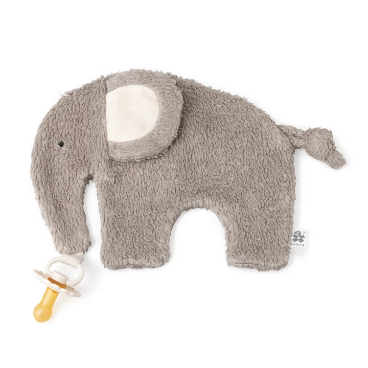 Sebra - Dyne- og sutteholder, elefant, grå
