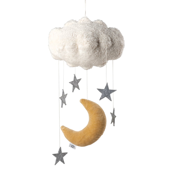 Sebra - Baby Mobile Moon & Stars, beige