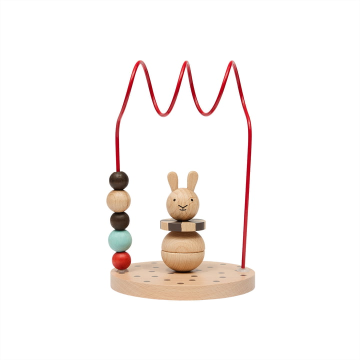 OYOY Mini - Circus Rabbit Abacus, kirsebærrød