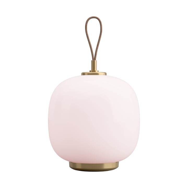 Louis Poulsen - VL45 Radiohus Bærbar LED bordlampe, messing / blank bleg rosa